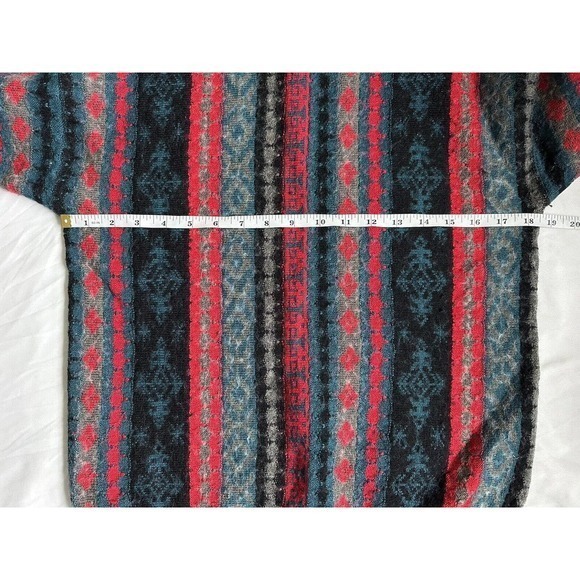 Vintage Tyrolia Skiwear Men's Medium Long Sleeve‎ Crew Neck Multicolor Sweater - Picture 8 of 10